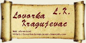 Lovorka Kragujevac vizit kartica
